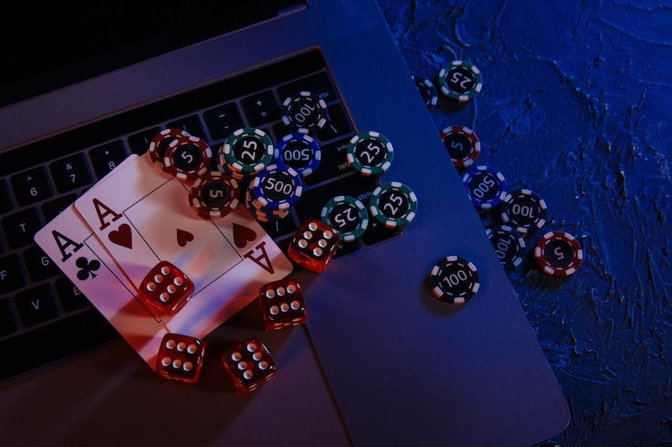 Antarmuka Caribbean Stud Poker ids388 dengan dealer profesional dan kartu interaktif